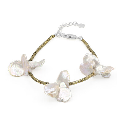 Keshi-Perlen-Silberarmband (TPC)