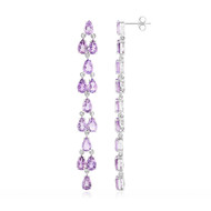 Amethyst-Silberohrringe