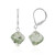 Pendientes en plata con Amatista verde