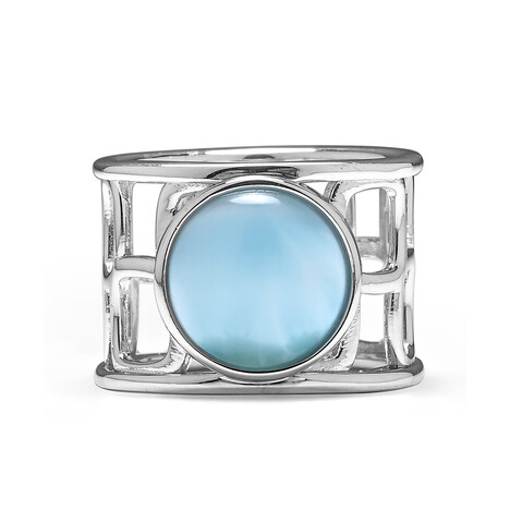 Anello in argento con Larimar