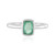 Russischer Smaragd-Silberring