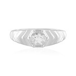 Anillo en plata con Topacio blanco