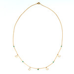 Collana in oro con Smeraldo Zambia AAA (de Melo Gold)