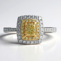 Anello in oro con Diamante Giallo SI2 (CIRARI)