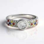 Anello in argento con Zircone