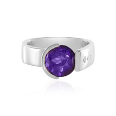 Siberian Amethyst Silver Ring (de Melo)