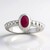 Anello in argento con Rubino della Birmania (Pallanova)