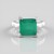 Anello in argento con Onice Verde