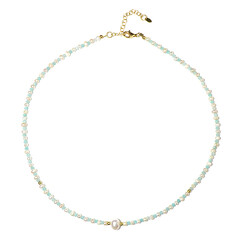 Collana in argento con Perla d'Acqua Dolce Bianca