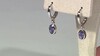 Pendientes en plata con Tanzanita