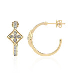 Pendientes en oro con Diamante SI1 (G) (Annette)