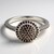 Anello placcato in platino con Diamante Fancy