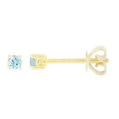 9K Nigerian Paraiba Tourmaline Gold Earrings