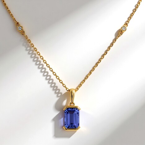 Collana in oro con Tanzanite AAA (CIRARI)