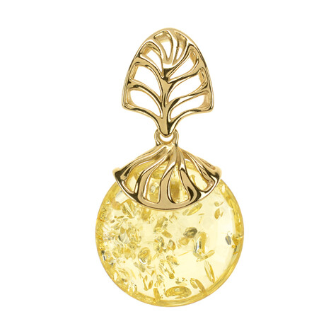 Baltischer Bernstein-Silberanhänger (dagen)