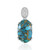 Mojave Blue Copper Turquoise Silver Pendant (Faszination Türkis)