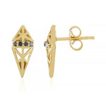 Pendientes en plata con Diamante negro (Ornaments by de Melo)