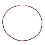 Collar en plata con Granate de Mozambique