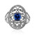 Bague en or et Saphir bleu de Ceylan (CIRARI)