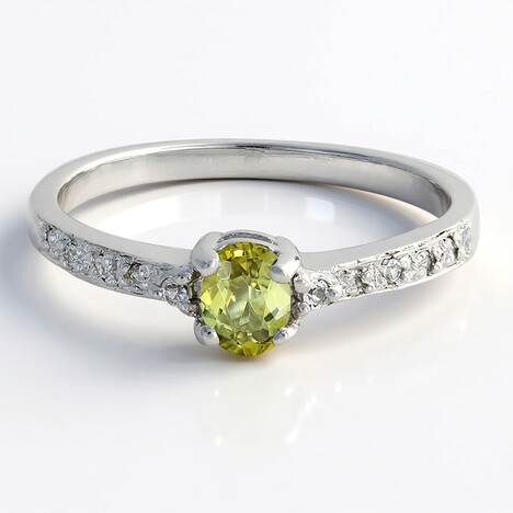 Anello in argento con Tormalina Cuprian