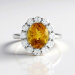 Anello in argento con Scapolite