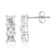 Boucles d'oreilles en argent et Topaze blanche