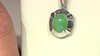 Pendentif en argent et Chrysoprase impériale