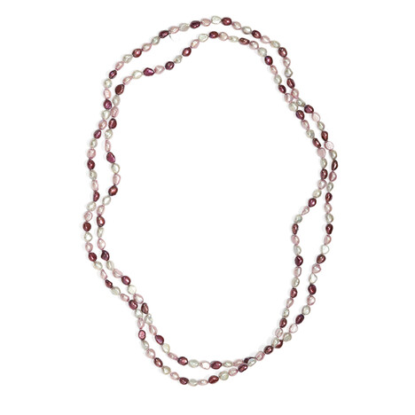 Süßwasserzuchtperlen-Silberhalskette (TPC)