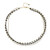 Grey Zircon Silver Necklace (Riya)