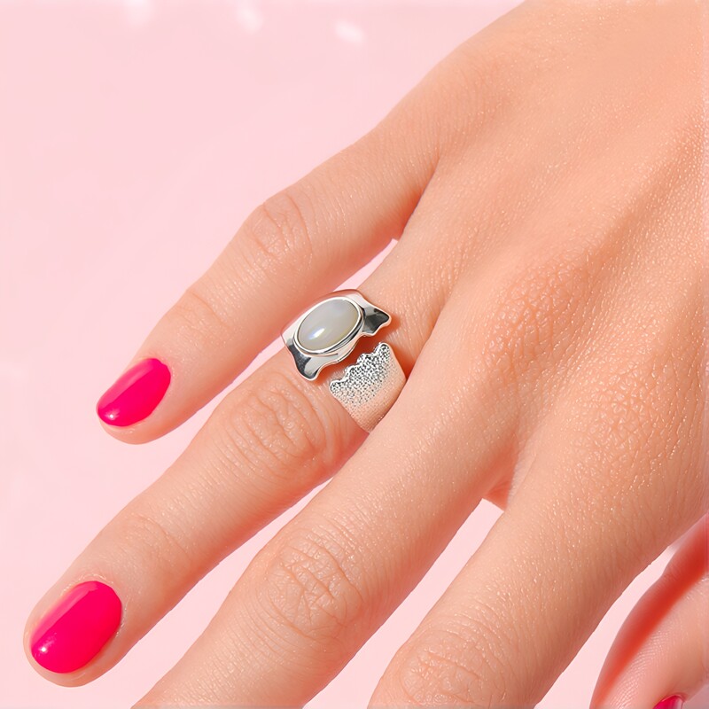 Anello in argento con Madreperla (SAELOCANA)