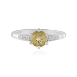 Bague en argent et Béryl jaune