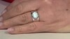 Anillo en plata con Larimar