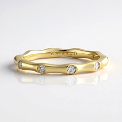 Anello in oro con Diamante IF (G) (de Melo Gold)