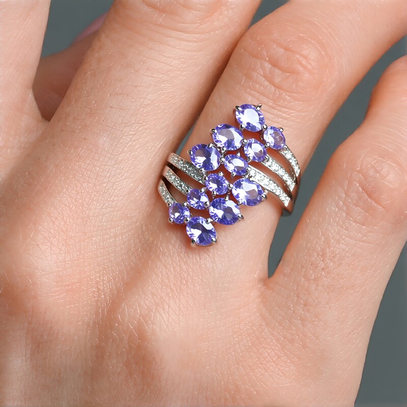 Bague en argent et Tanzanite