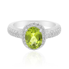 Anello in argento con Peridoto