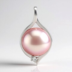 Ciondolo in argento con Perla Ming Porpora