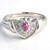 Anello placcato in platino con Tormalina Cuprian