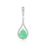 Ciondolo in argento con Opale Verde dell'Etiopia