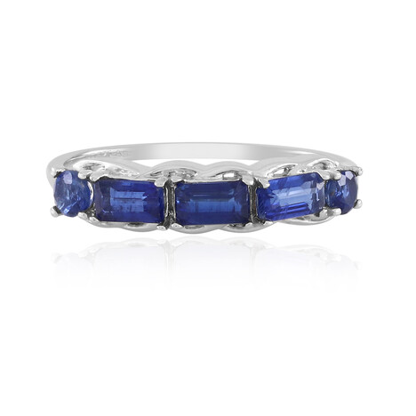 Anillo en plata con Cianita de Nepal