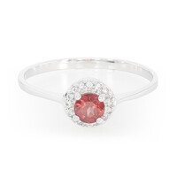Bague en argent et Grenat de Malaya