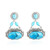 Boucles d'oreilles en argent et Turquoise bleue de Mohavie (Dallas Prince Designs)