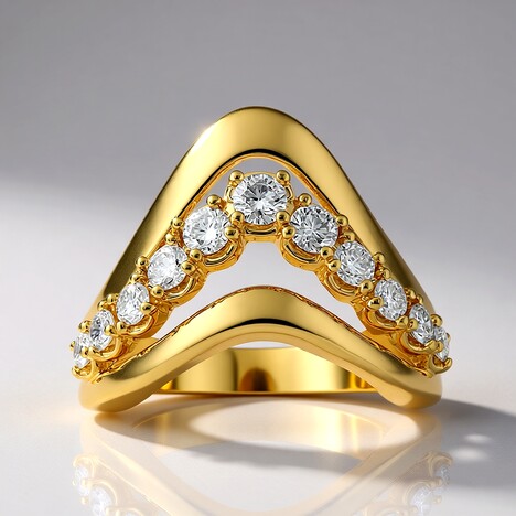 Anello in oro con Diamante SI1 (G) (Annette)
