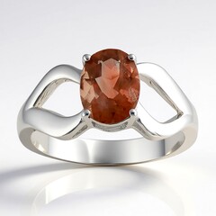 Anello in argento con Pietra del Sole dell'Oregon