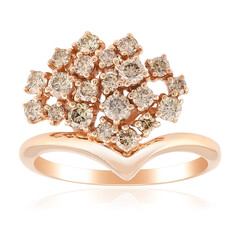 Bague en or et Diamant rose de France SI1 d'Argyle 