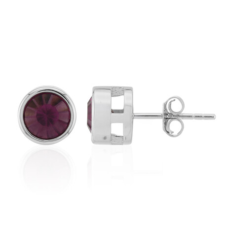 Orecchini in argento con Fluorite Rosa
