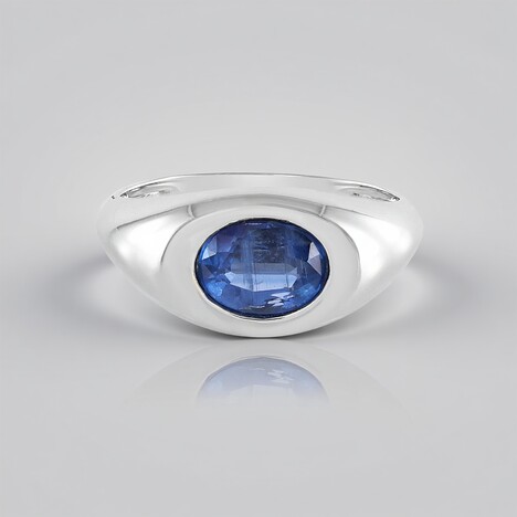 Bague en argent et Kyanite du Népal