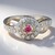 Anello in argento con Tormalina Rosa