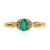 Gouden ring met een AAA Zambia smaragd (CIRARI)