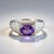Anello in argento con Ametista Uruguay