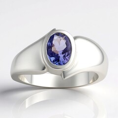Anello in argento con Tanzanite (Pallanova)